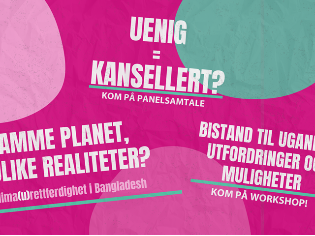 Høsten i RE:ACT - samtaler om globale utfordringer